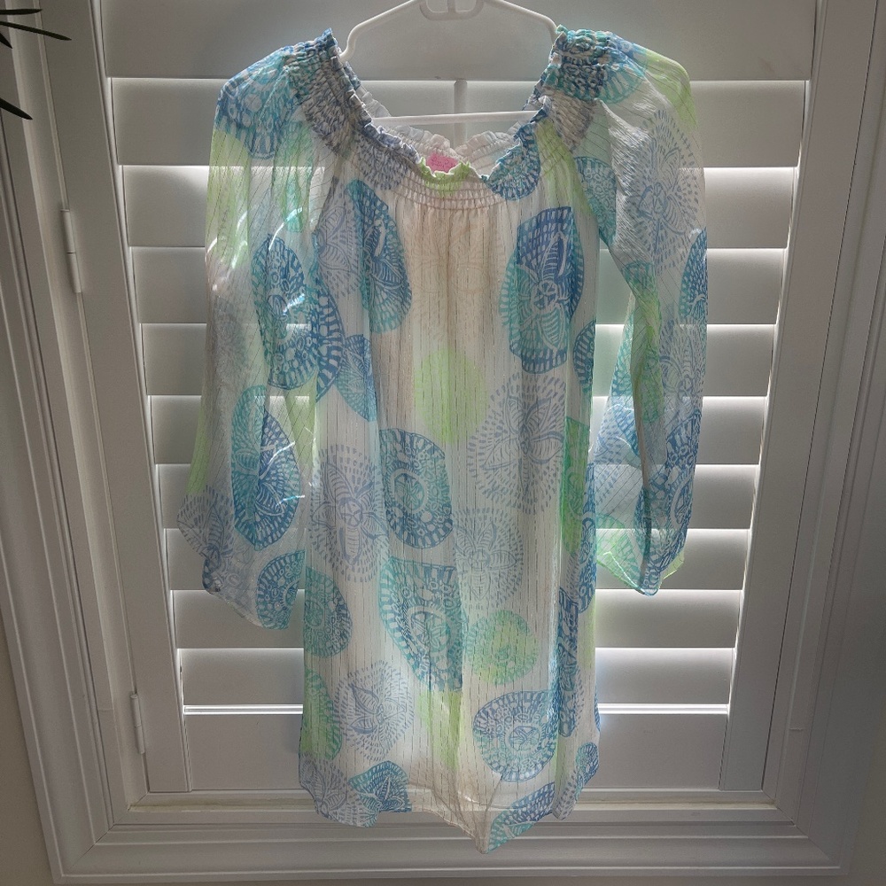 Lilly Pulitzer off the shoulder dress (S)